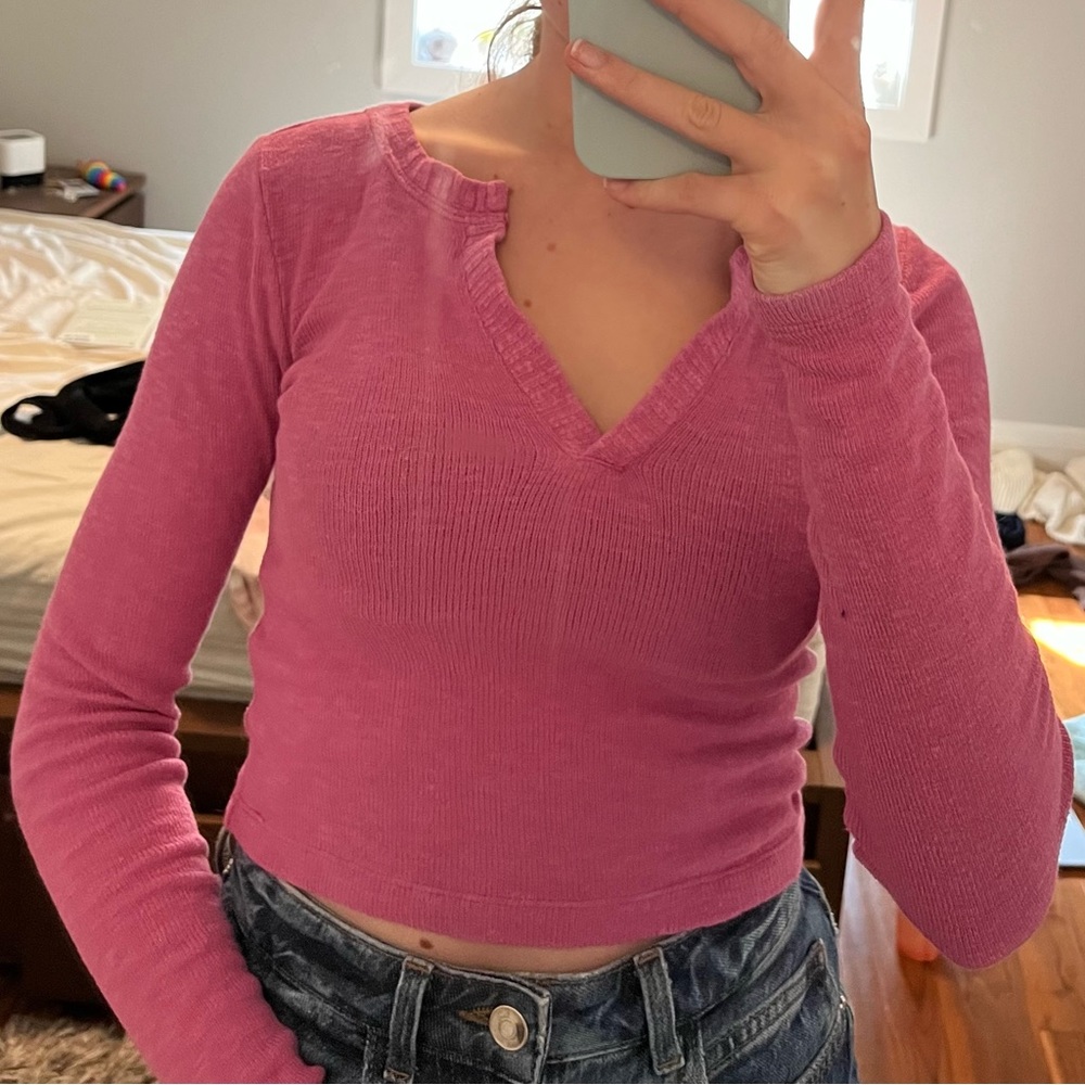 Urban Outfitters BDG Pink Notch Top